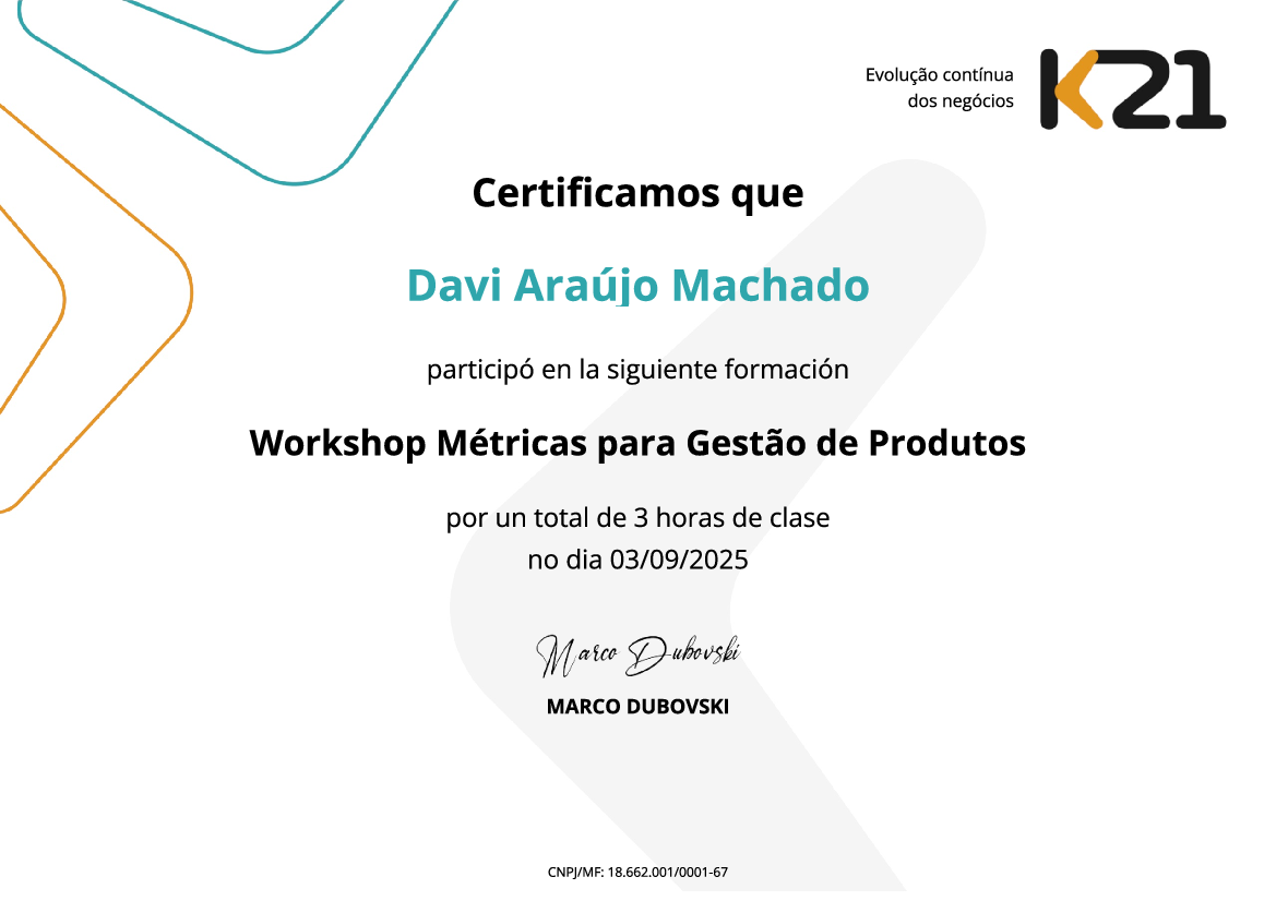 Certificado K21